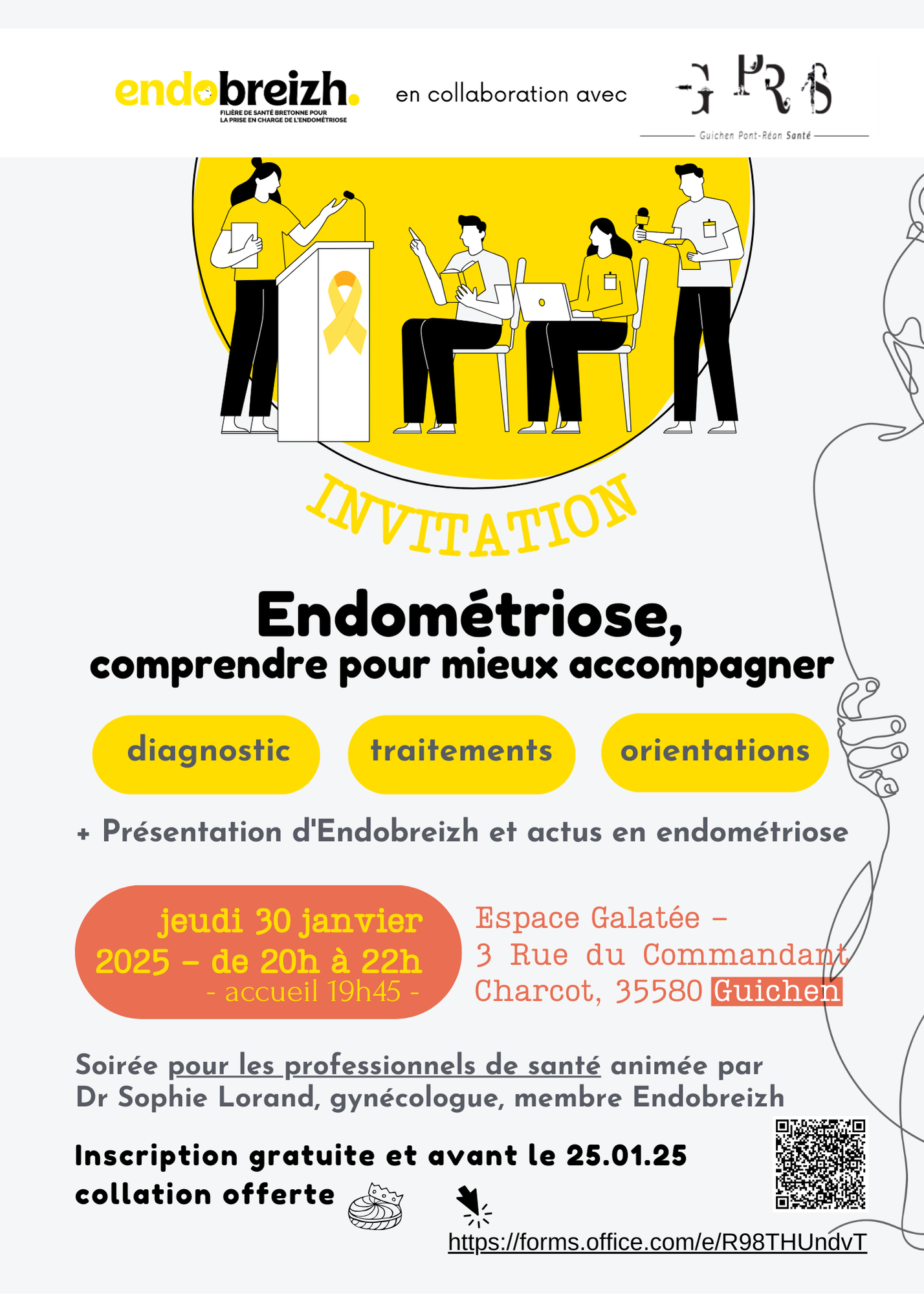 Invitation Soirée Sensibilisation Guichen 30 Janv 25